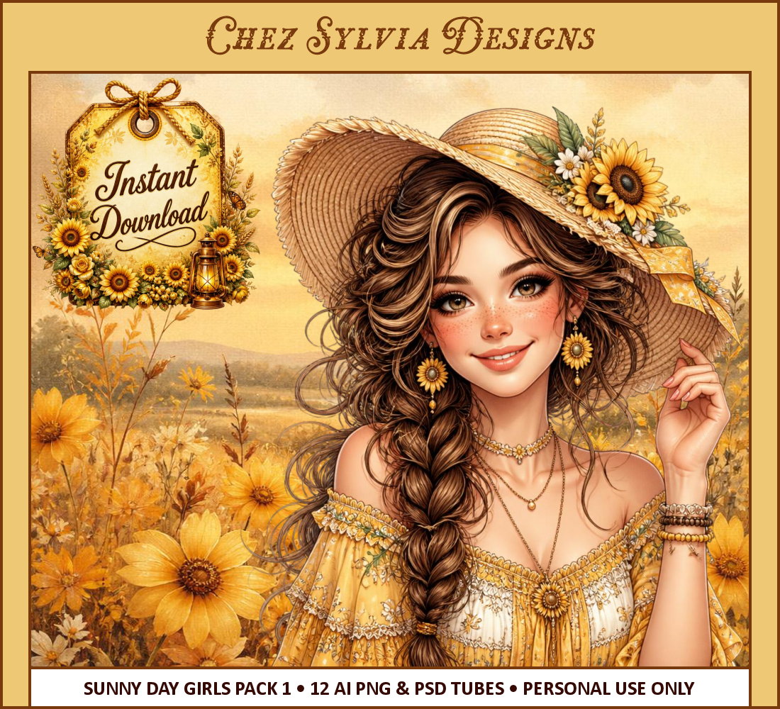 (image for) CSD - 12 AI Tubes Sunny Day Girl Pack 1